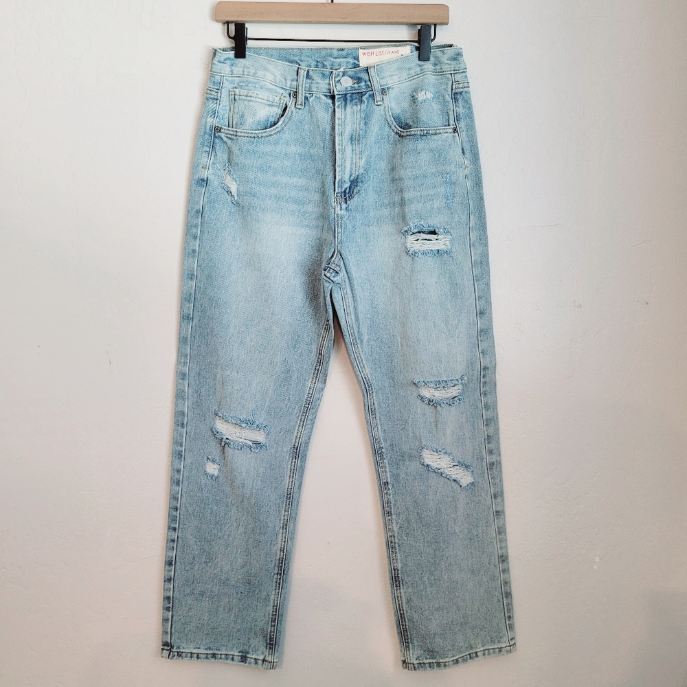 Wishlist Distressed Mom Jeans Size Large